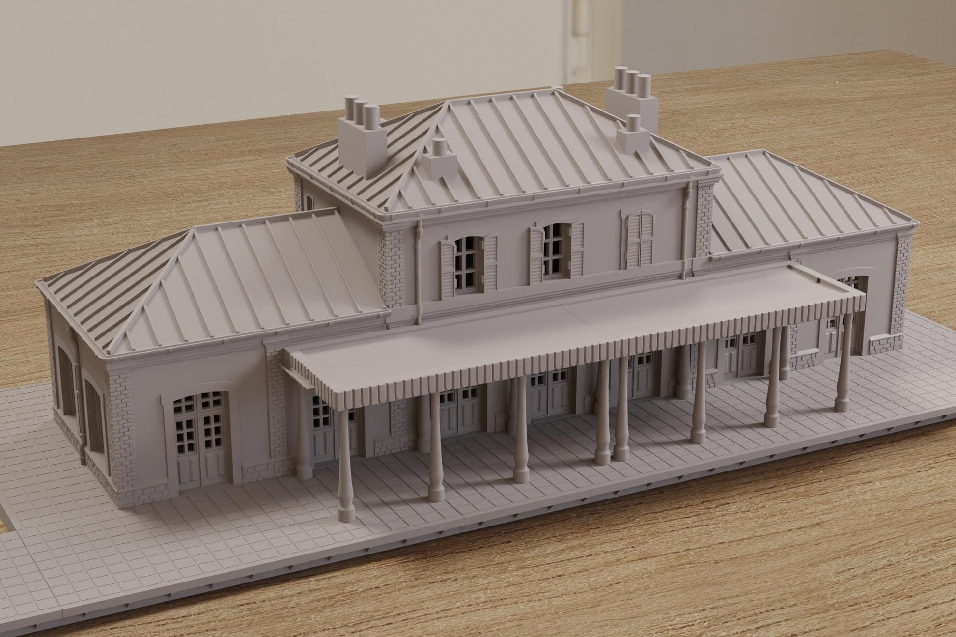 Wargaming Terrain WWII Carentan Train Station Various Scales Historical Wargaming (US tariffs are pre-paid by us)