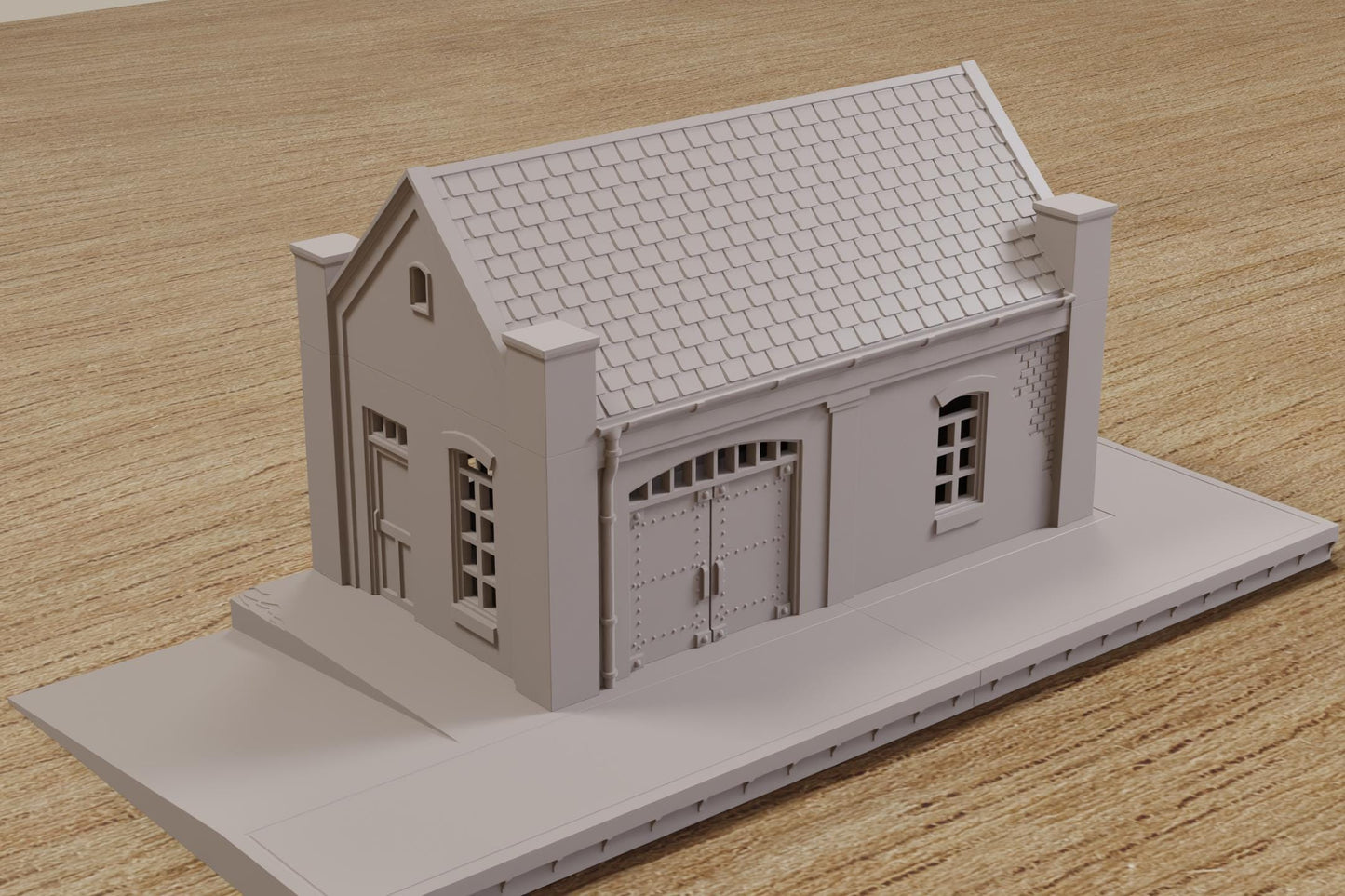 Wargaming Terrain WWII Carentan Train Station Warehouse Various Scales Historical Wargaming (US tariffs are pre-paid by us)