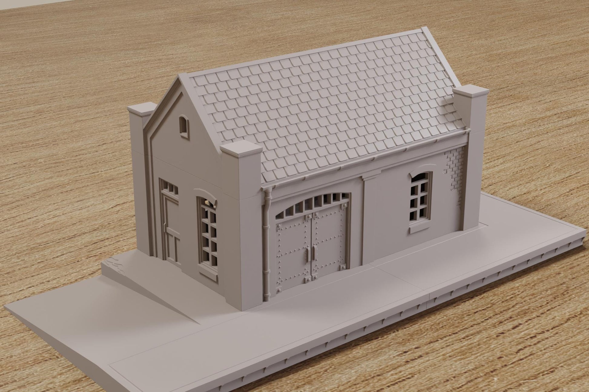 Wargaming Terrain WWII Carentan Train Station Warehouse Various Scales Historical Wargaming (US tariffs are pre-paid by us)
