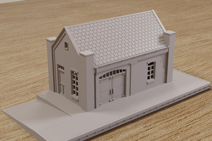Wargaming Terrain WWII Carentan Train Station Warehouse Various Scales Historical Wargaming (US tariffs are pre-paid by us)