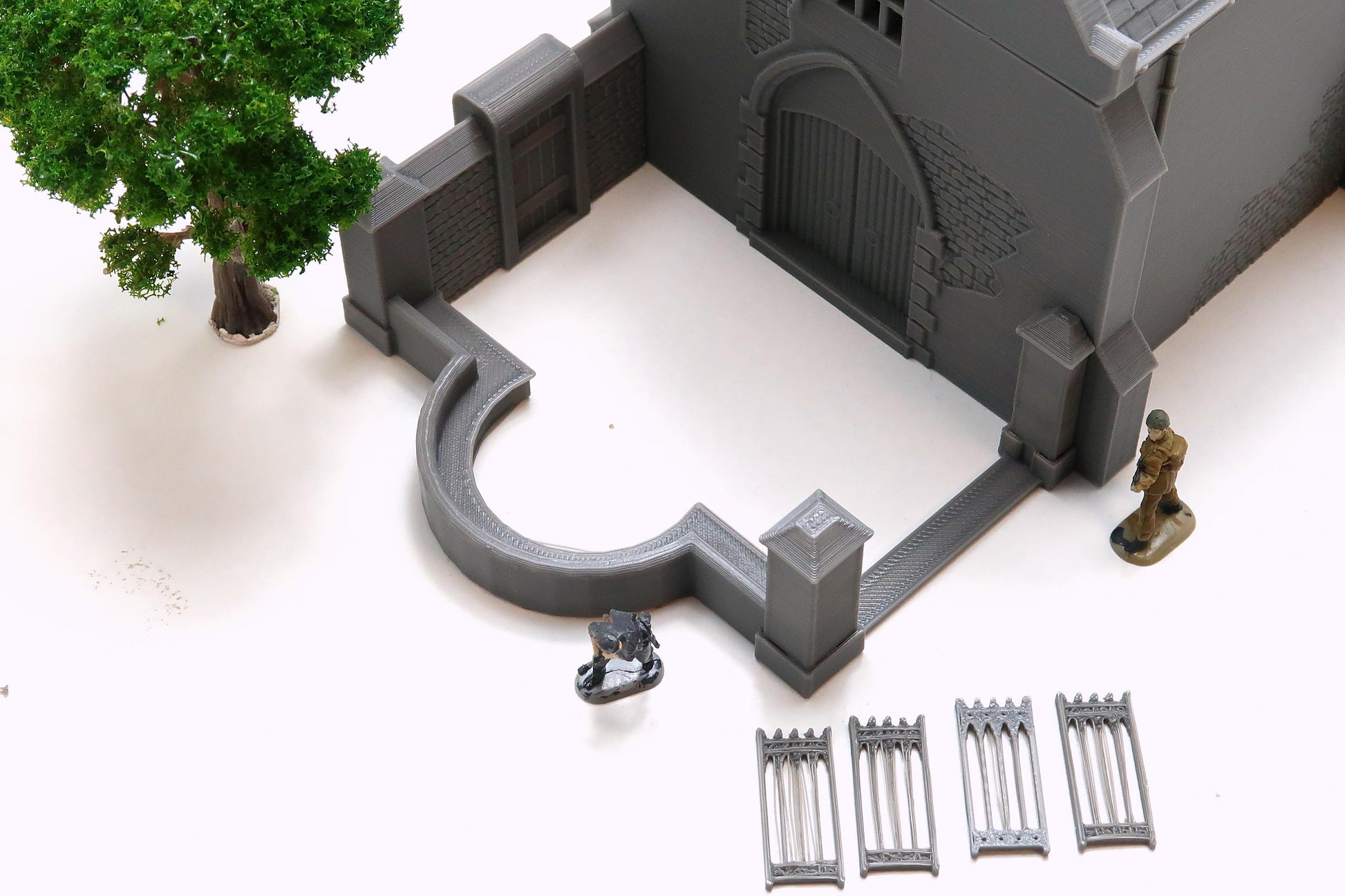 Wargaming Terrain WWII Carentan Train Station Various Scales Historical Wargaming (US tariffs are pre-paid by us)