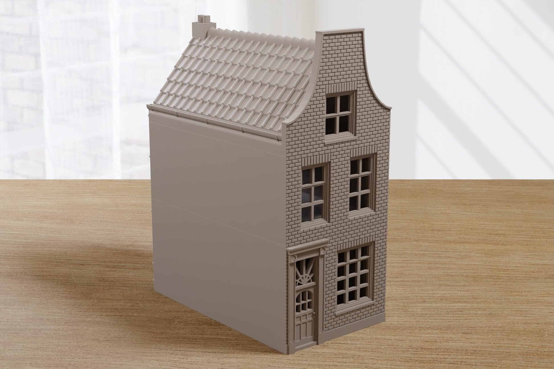 Wargaming Terrain WWII Dutch Canal Gable House Delft 2 Various Scales Historical Wargaming (US tariffs are pre-paid by us)