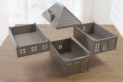 Wargaming Terrain WWII Dutch Arnhem Row House 1 Various Scales Historical Wargaming (US tariffs are pre-paid by us)