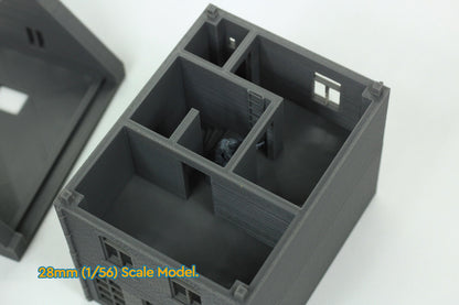 Wargaming Terrain WWII Dutch Spout Gable House Tuitgevel Various Scales Historical Wargaming (US tariffs are pre-paid by us)