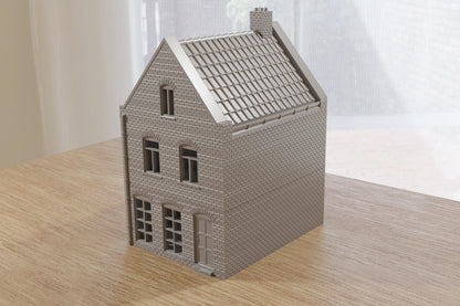 Wargaming Terrain WWII Dutch Spout Gable House Tuitgevel Various Scales Historical Wargaming (US tariffs are pre-paid by us)