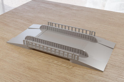 Wargaming Terrain WWII Steel Flat Bridge Various Scales Historical Wargaming (US tariffs are pre-paid by us)