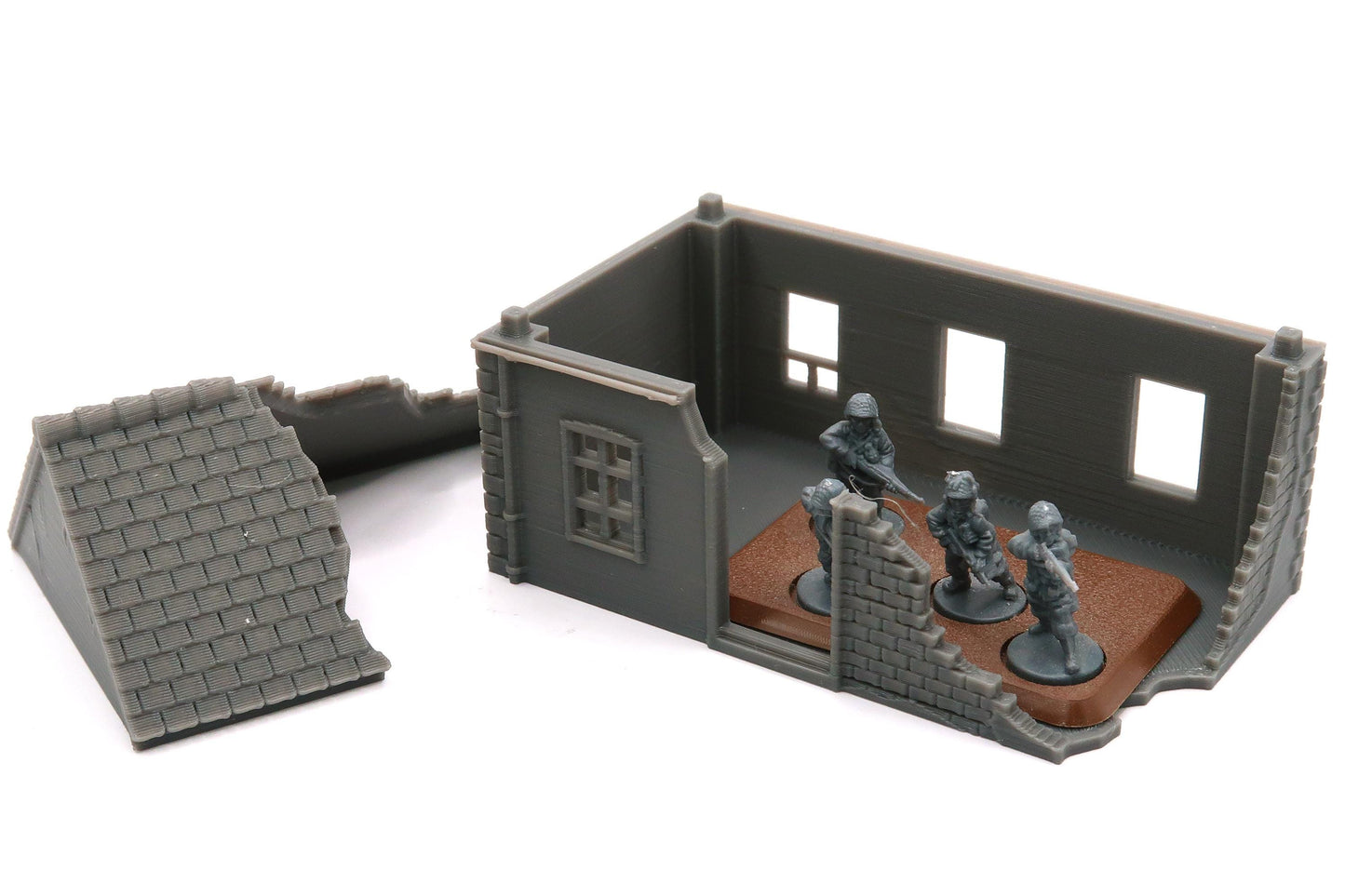 Wargaming Terrain WWII French Destroyed House SS01 Various Scales Historical Wargaming (US tariffs are pre-paid by us)
