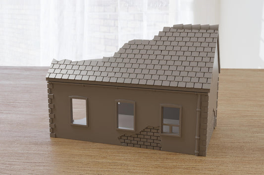 Wargaming Terrain WWII French Destroyed House SS01 Various Scales Historical Wargaming (US tariffs are pre-paid by us)