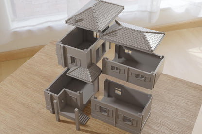 Wargaming Terrain WWII Italian Villa Various Scales Historical Wargaming (US tariffs are pre-paid by us)
