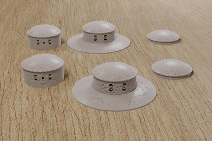 Wargaming Terrain WWII Maginot Line Gun Turret M1932 Set Warehouse Various Scales Historical Wargaming (US tariffs are pre-paid by us)