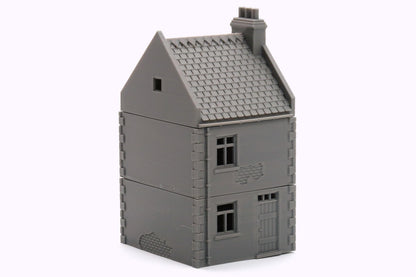 Wargaming Terrain WWII Normandy Row House 2 Various Scales Historical Wargaming (US tariffs are pre-paid by us)