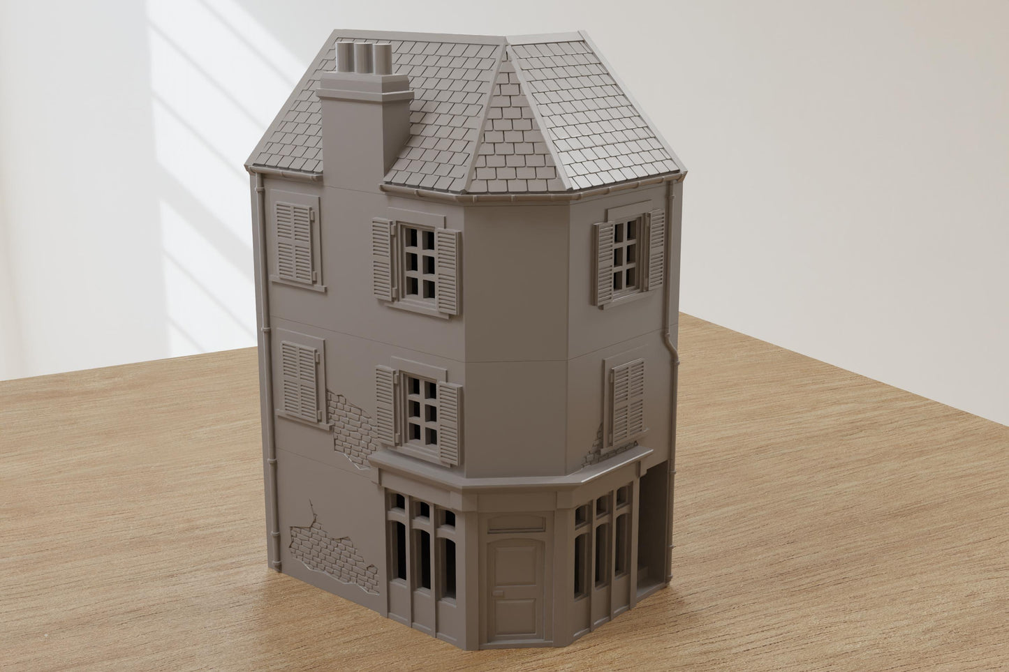 Wargaming Terrain WWII Normandy Corner Block House Various Scales Historical Wargaming (US tariffs are pre-paid by us)