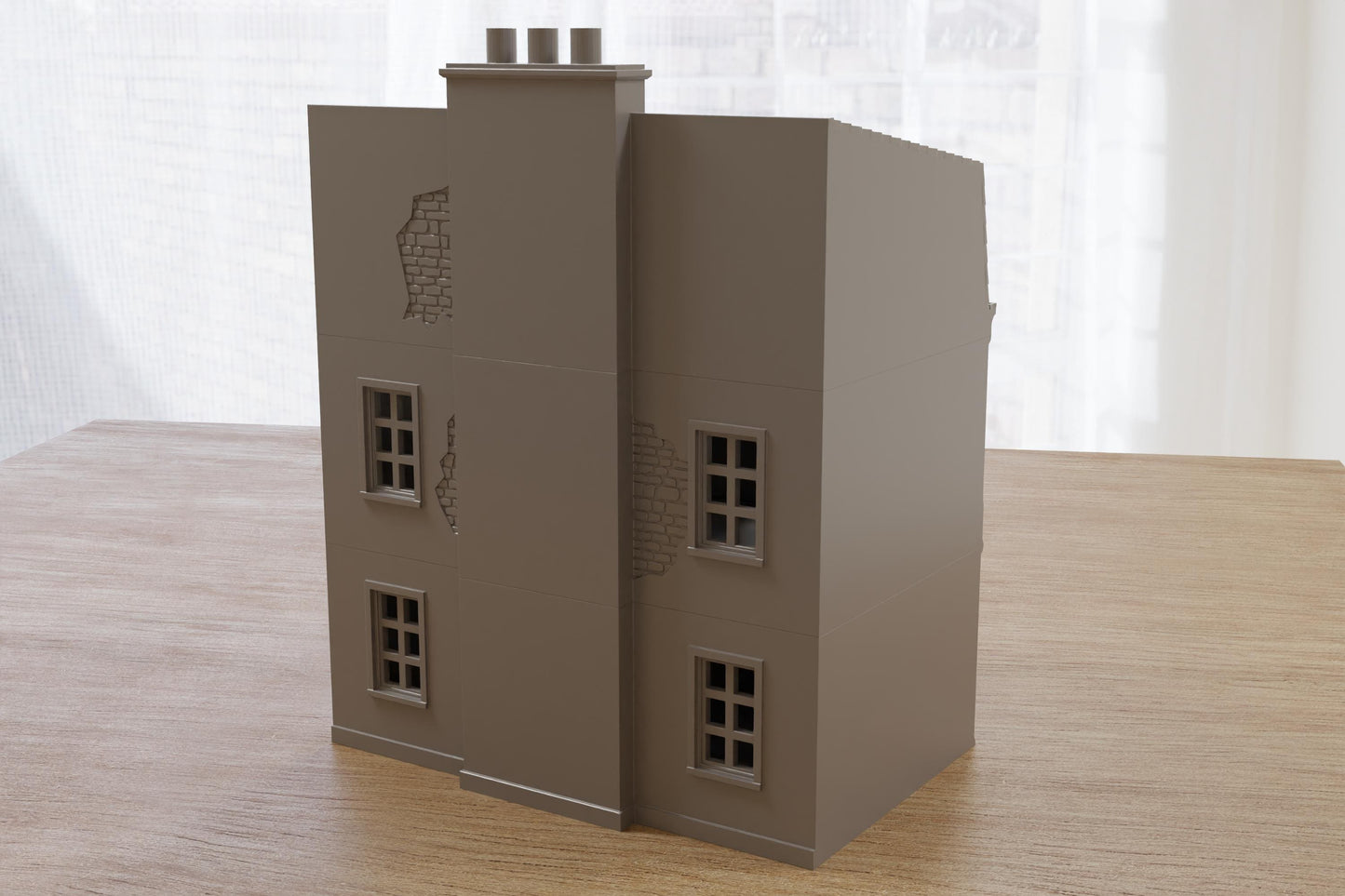 Wargaming Terrain WWII French Row House Bayeux 8 Various Scales Historical Wargaming (US tariffs are pre-paid by us)
