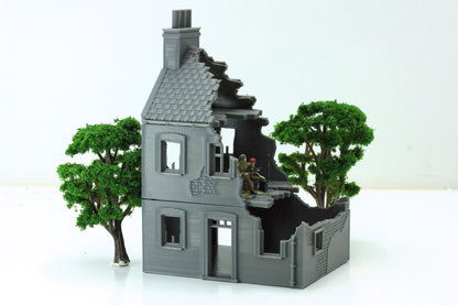 Wargaming Terrain WWII Normandy French Village House 5 Various Scales Historical Wargaming (US tariffs are pre-paid by us)