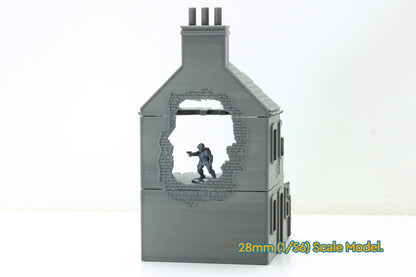 Wargaming Terrain WWII Normandy French Village House 5 Various Scales Historical Wargaming (US tariffs are pre-paid by us)