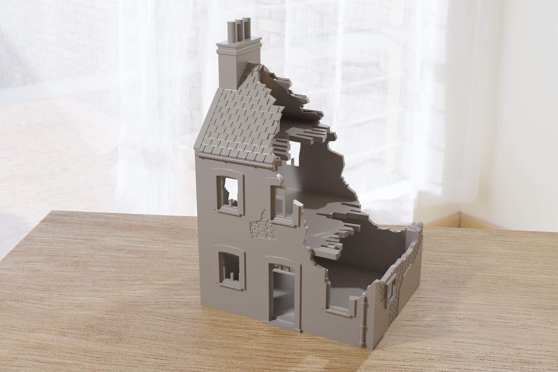 Wargaming Terrain WWII Normandy French Village House 5 Various Scales Historical Wargaming (US tariffs are pre-paid by us)