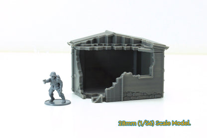 Wargaming Terrain WWII French Sheds (set of 2) Various Scales Historical Wargaming (US tariffs are pre-paid by us)