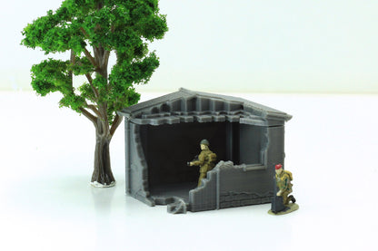Wargaming Terrain WWII French Sheds (set of 2) Various Scales Historical Wargaming (US tariffs are pre-paid by us)