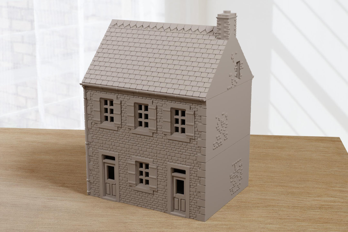 Wargaming Terrain WWII Normandy Row Cottage 11 Various Scales Historical Wargaming (US tariffs are pre-paid by us)