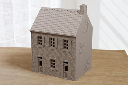 Wargaming Terrain WWII Normandy Row Cottage 11 Various Scales Historical Wargaming (US tariffs are pre-paid by us)