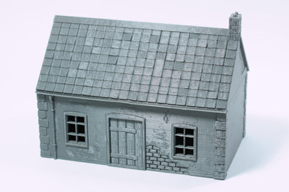 Wargaming Terrain WWII Normandy Village House Single Storey 1 Warehouse Various Scales Historical Wargaming (US tariffs are pre-paid by us)