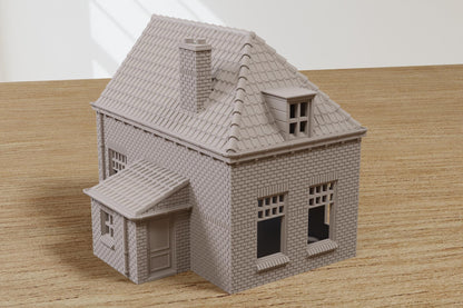 Wargaming Terrain WWII Oosterbeek Brick House 2 Various Scales Historical Wargaming (US tariffs are pre-paid by us)