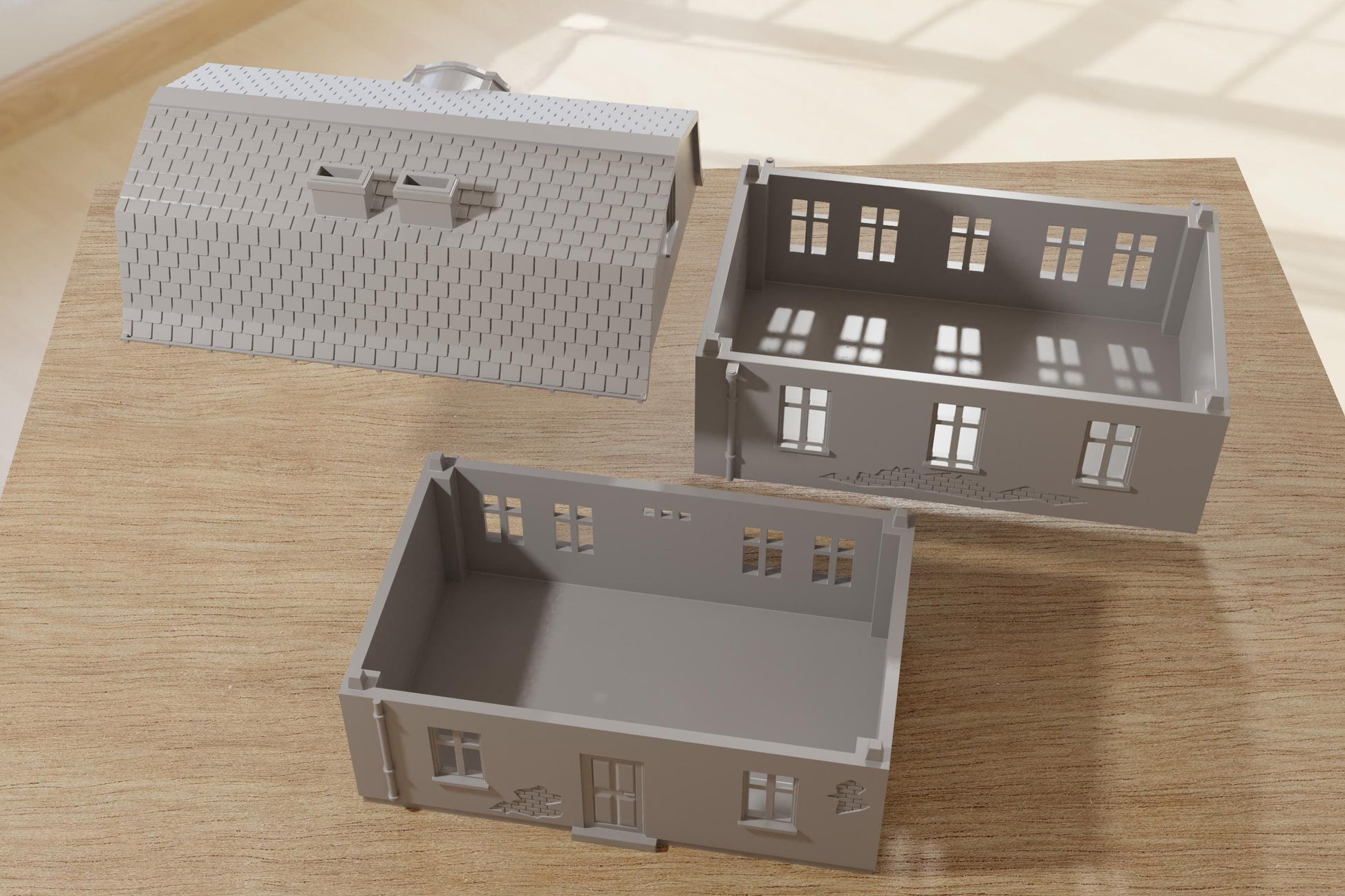 Wargaming Terrain WWII Polish Village House 2 Various Scales Historical Wargaming (US tariffs are pre-paid by us)