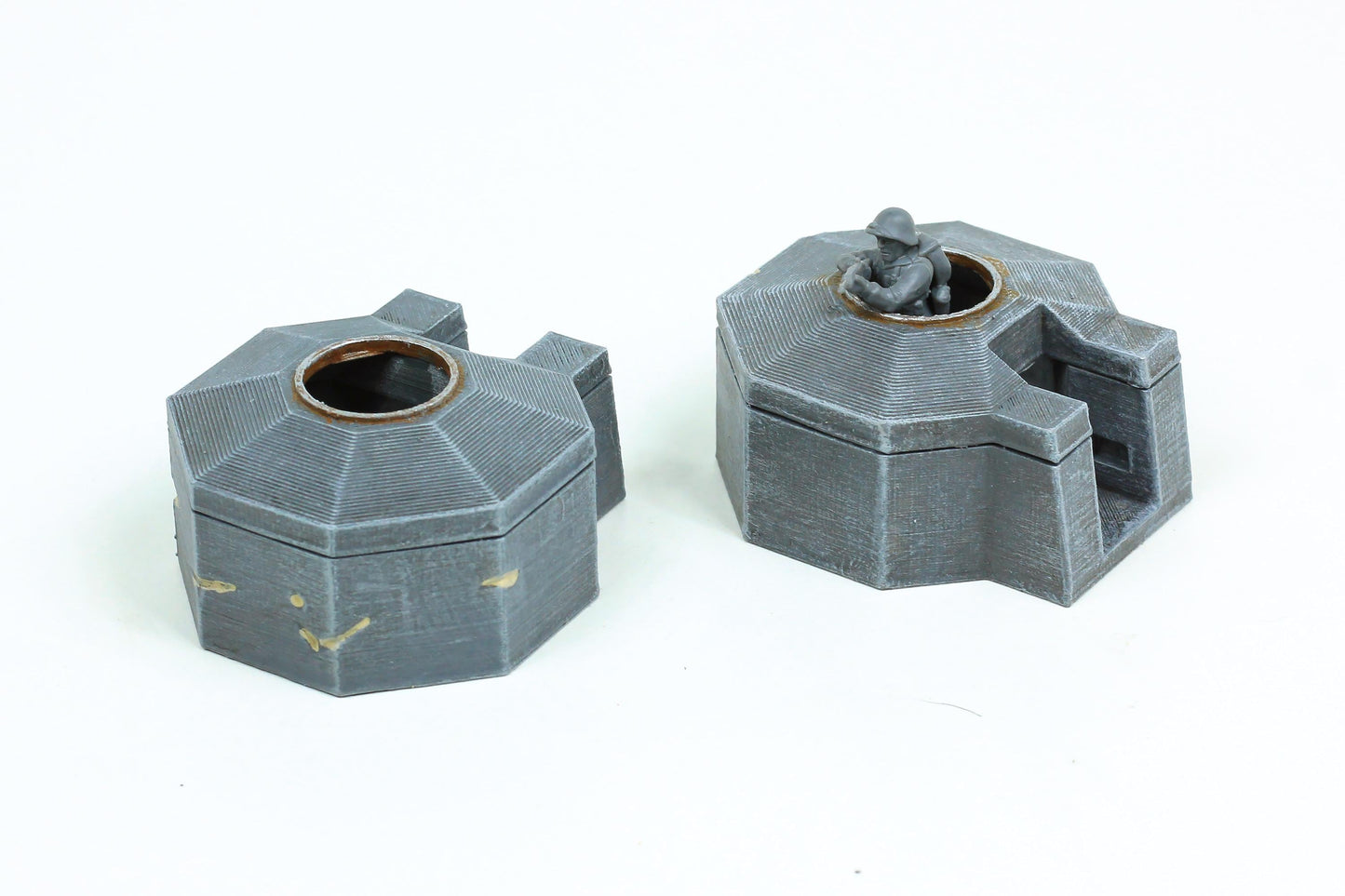 Wargaming Terrain WWII German Utah Beach Ring Stand Bunker (set of 2) Various Scales Historical Wargaming (US tariffs are pre-paid by us)