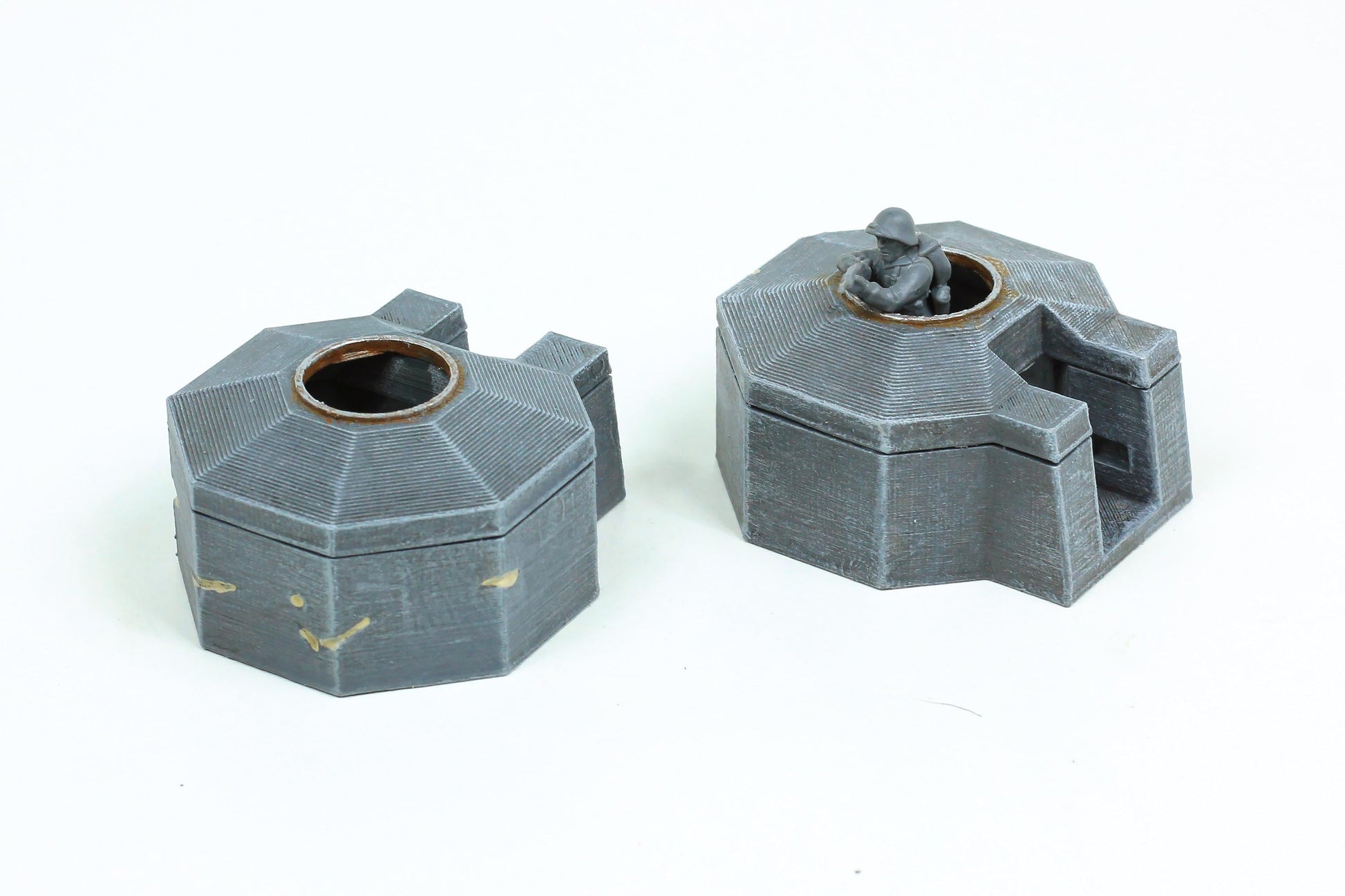 Wargaming Terrain WWII German Utah Beach Ring Stand Bunker (set of 2) Various Scales Historical Wargaming (US tariffs are pre-paid by us)