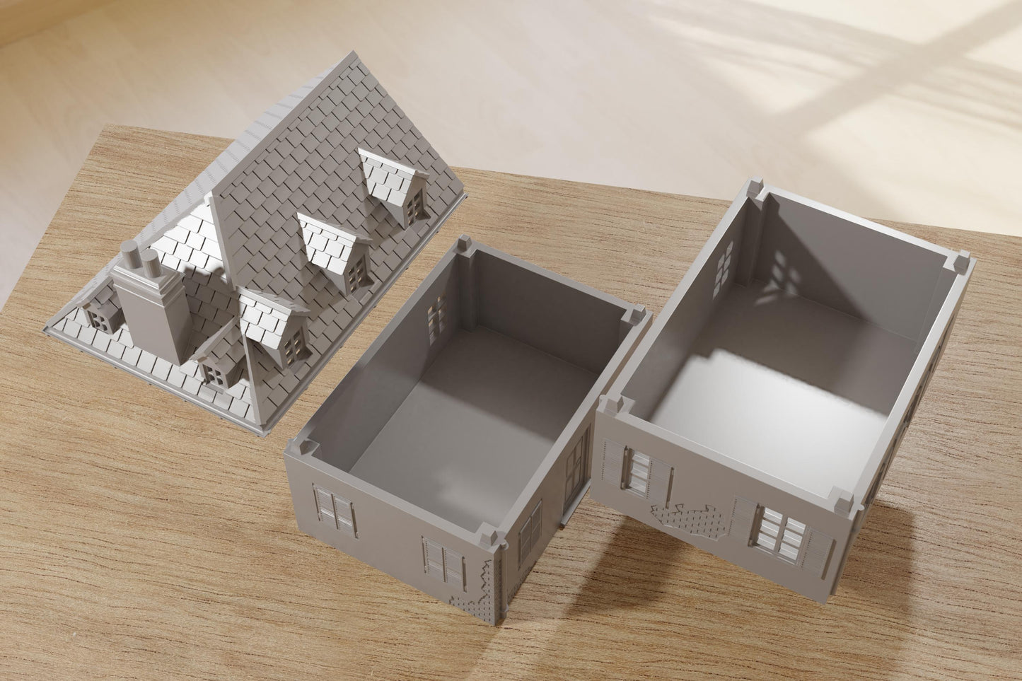 Wargaming Terrain WWII Sainte Mere Eglise French House 2 Various Scales Historical Wargaming (US tariffs are pre-paid by us)
