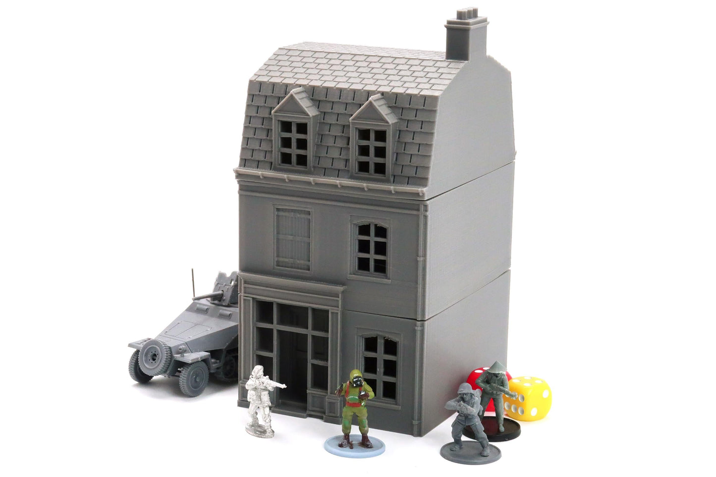 Wargaming Terrain WWII Sainte Mere Eglise French House 4 Various Scales Historical Wargaming (US tariffs are pre-paid by us)