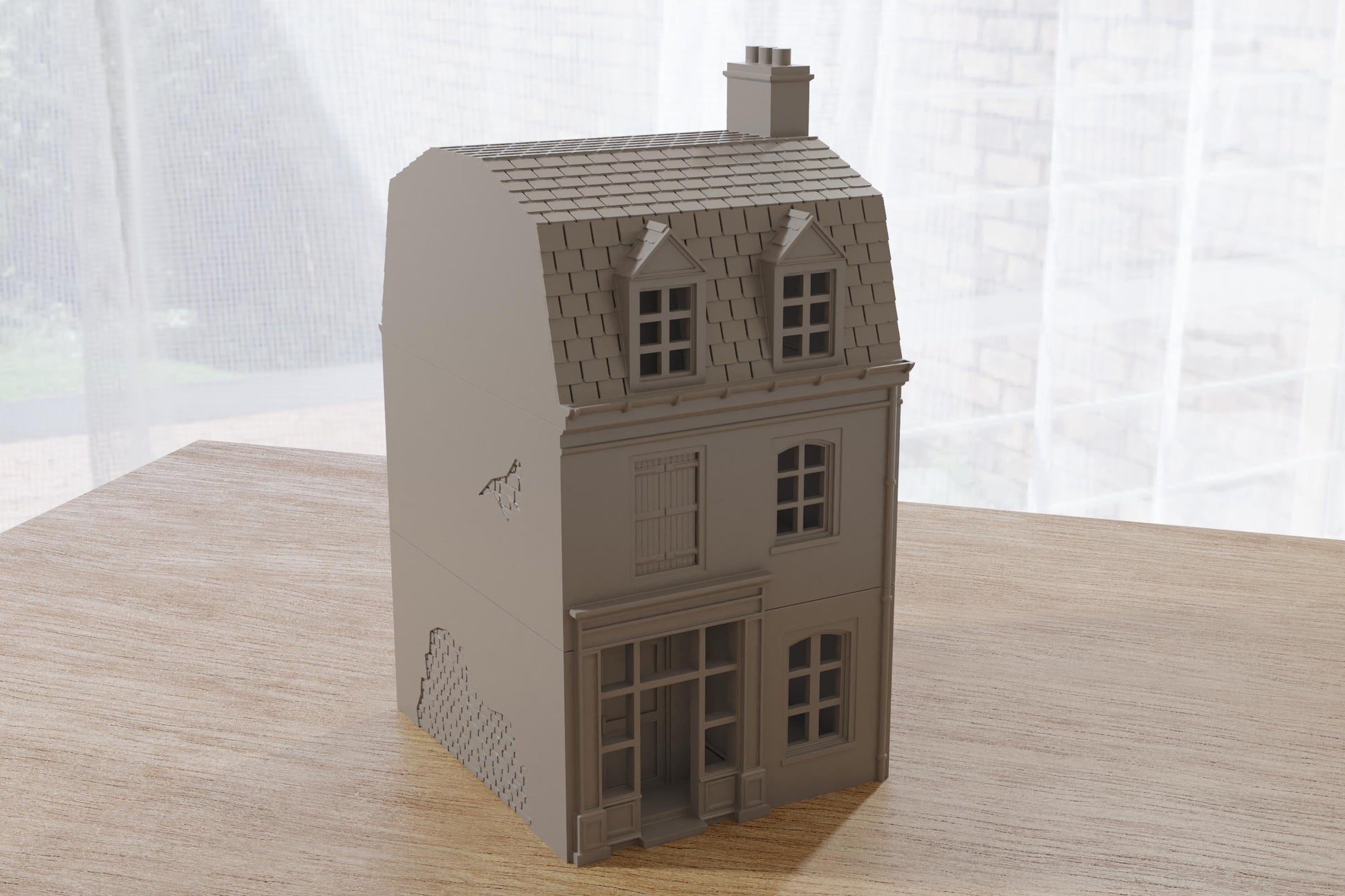 Wargaming Terrain WWII Sainte Mere Eglise French House 4 Various Scales Historical Wargaming (US tariffs are pre-paid by us)