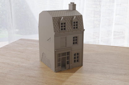 Wargaming Terrain WWII Sainte Mere Eglise French House 4 Various Scales Historical Wargaming (US tariffs are pre-paid by us)