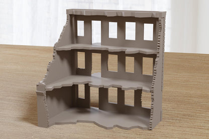 Wargaming Terrain WWII Stalingrad Residential Ruin Various Scales Historical Wargaming (US tariffs are pre-paid by us)