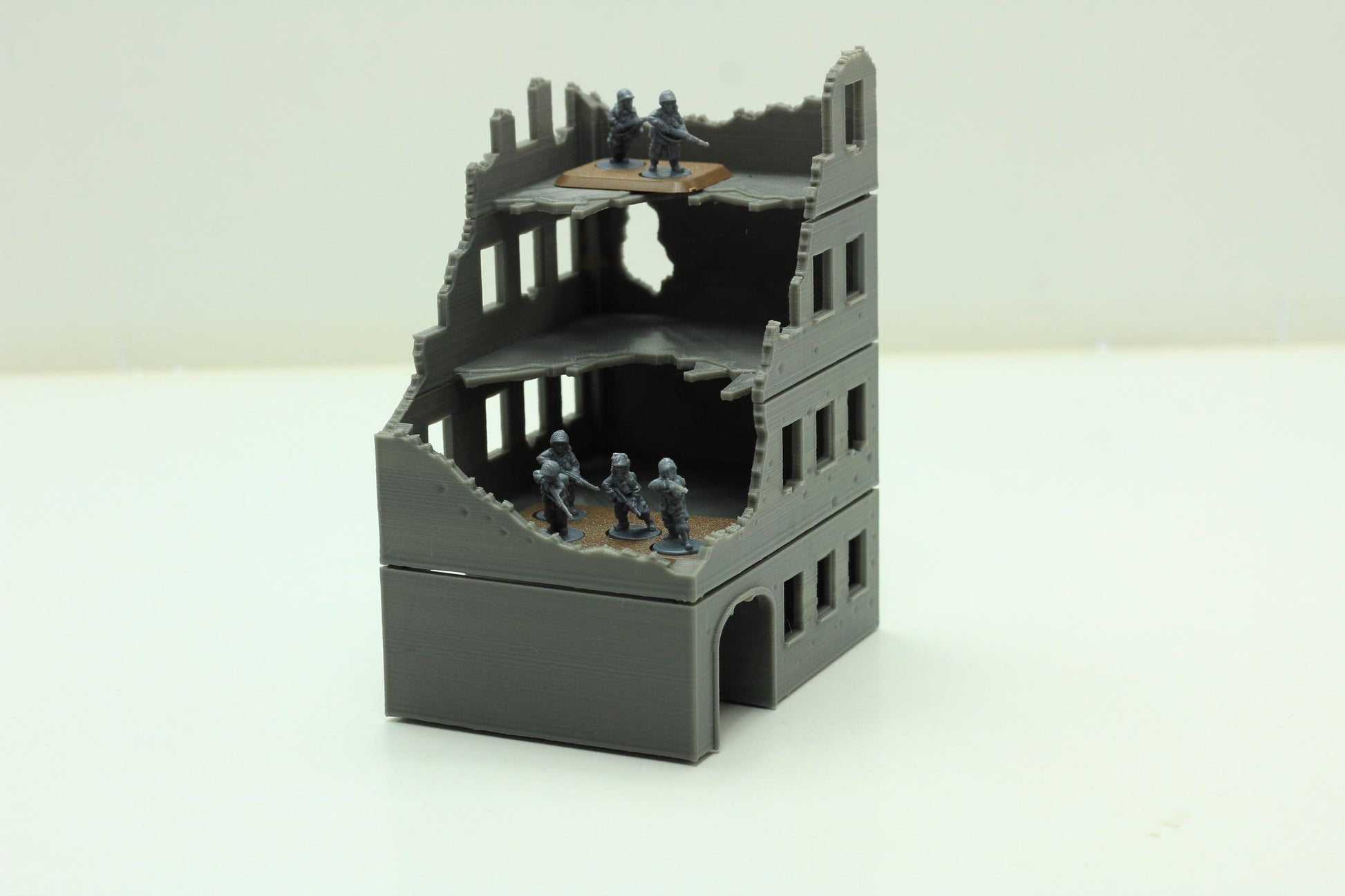 Wargaming Terrain WWII Stalingrad Ruined House 2 Various Scales Historical Wargaming (US tariffs are pre-paid by us)