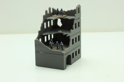 Wargaming Terrain WWII Stalingrad Ruined House 2 Various Scales Historical Wargaming (US tariffs are pre-paid by us)