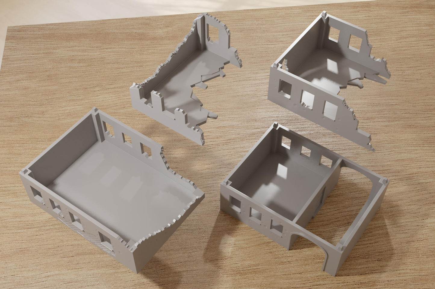Wargaming Terrain WWII Stalingrad Ruined House 2 Various Scales Historical Wargaming (US tariffs are pre-paid by us)