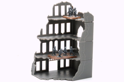 Wargaming Terrain WWII Stalingrad Ruined House 3 Various Scales Historical Wargaming (US tariffs are pre-paid by us)