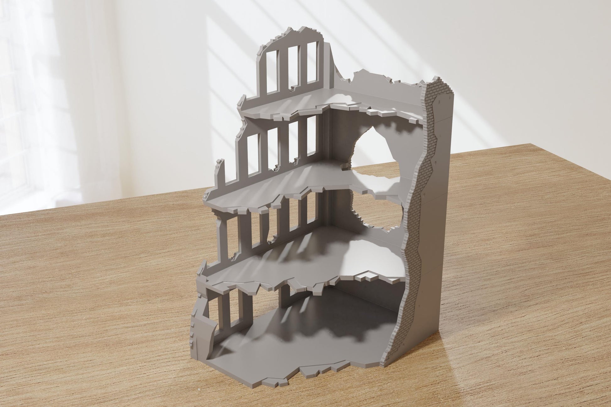 Wargaming Terrain WWII Stalingrad Ruined House 3 Various Scales Historical Wargaming (US tariffs are pre-paid by us)
