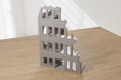 Wargaming Terrain WWII Stalingrad Ruined House 3 Various Scales Historical Wargaming (US tariffs are pre-paid by us)
