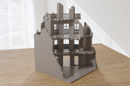 Wargaming Terrain WWII Stalingrad Ruined House 4 Various Scales Historical Wargaming (US tariffs are pre-paid by us)
