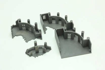 Wargaming Terrain WWII Stalingrad Ruined House 4 Various Scales Historical Wargaming (US tariffs are pre-paid by us)