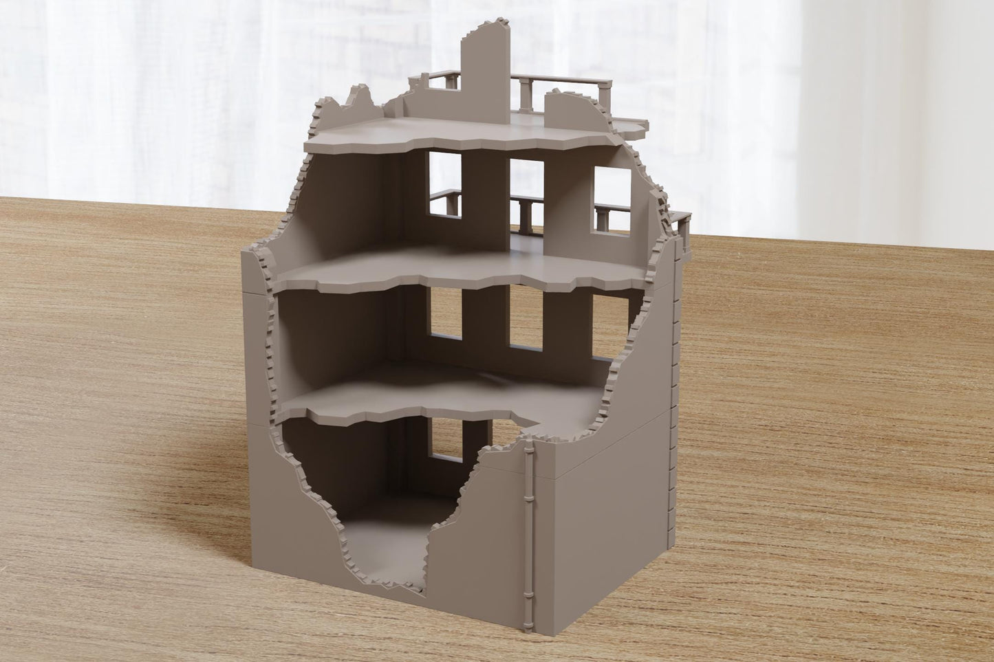 Wargaming Terrain WWII Stalingrad Ruined Luxury Residence Various Scales Historical Wargaming (US tariffs are pre-paid by us)