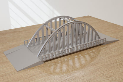 Wargaming Terrain Interlocking Steel Arch Bridge (1 arch segment) Various Scales Historical Wargaming Modern (US tariffs are pre-paid by us)