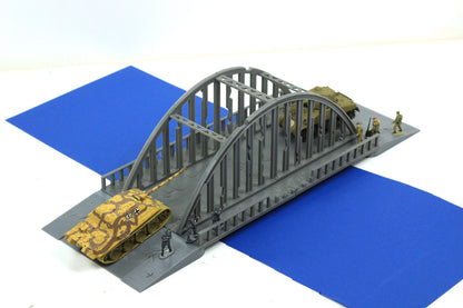Wargaming Terrain Interlocking Steel Arch Bridge (1 arch segment) Various Scales Historical Wargaming Modern (US tariffs are pre-paid by us)