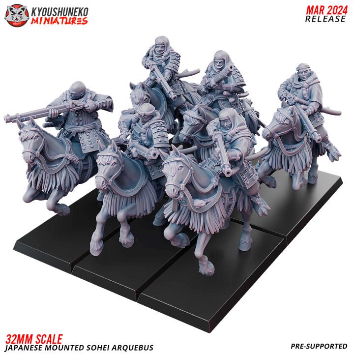 Japanese Mounted Sohei Arquebus 6 models (US tariffs are pre-paid by us)