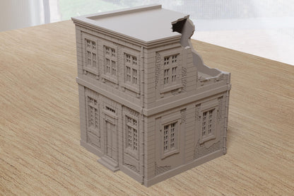 Wargaming Terrain WWII Normandy Bank Building (1 model) Various Scales Historical Wargaming (US tariffs are pre-paid by us)