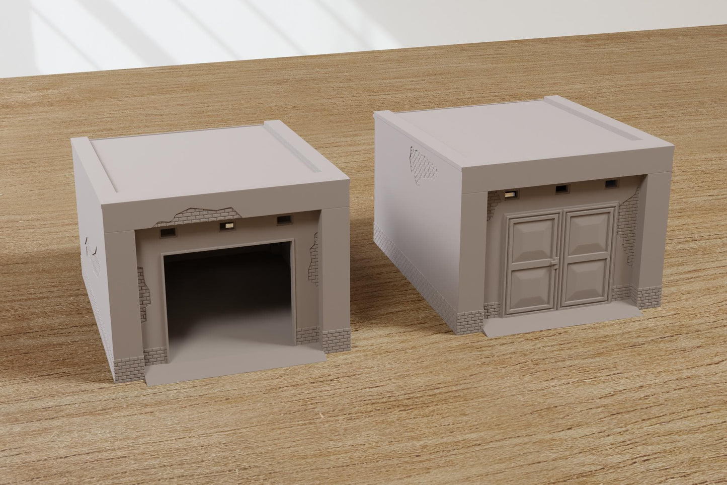Wargaming Terrain Soviet Truck Garage and Workshop Set (2 buildings) Various Scales Historical Wargaming (US tariffs are pre-paid by us)