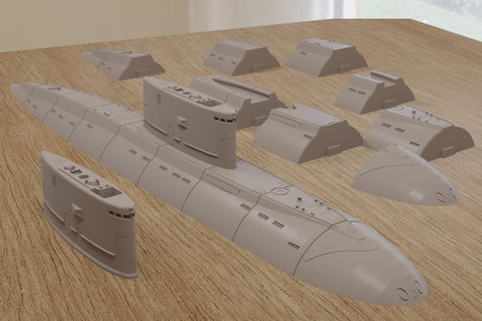 Wargaming Terrain Kilo Class Inspired Submarine Various Scales Historical Wargaming (US tariffs are pre-paid by us)