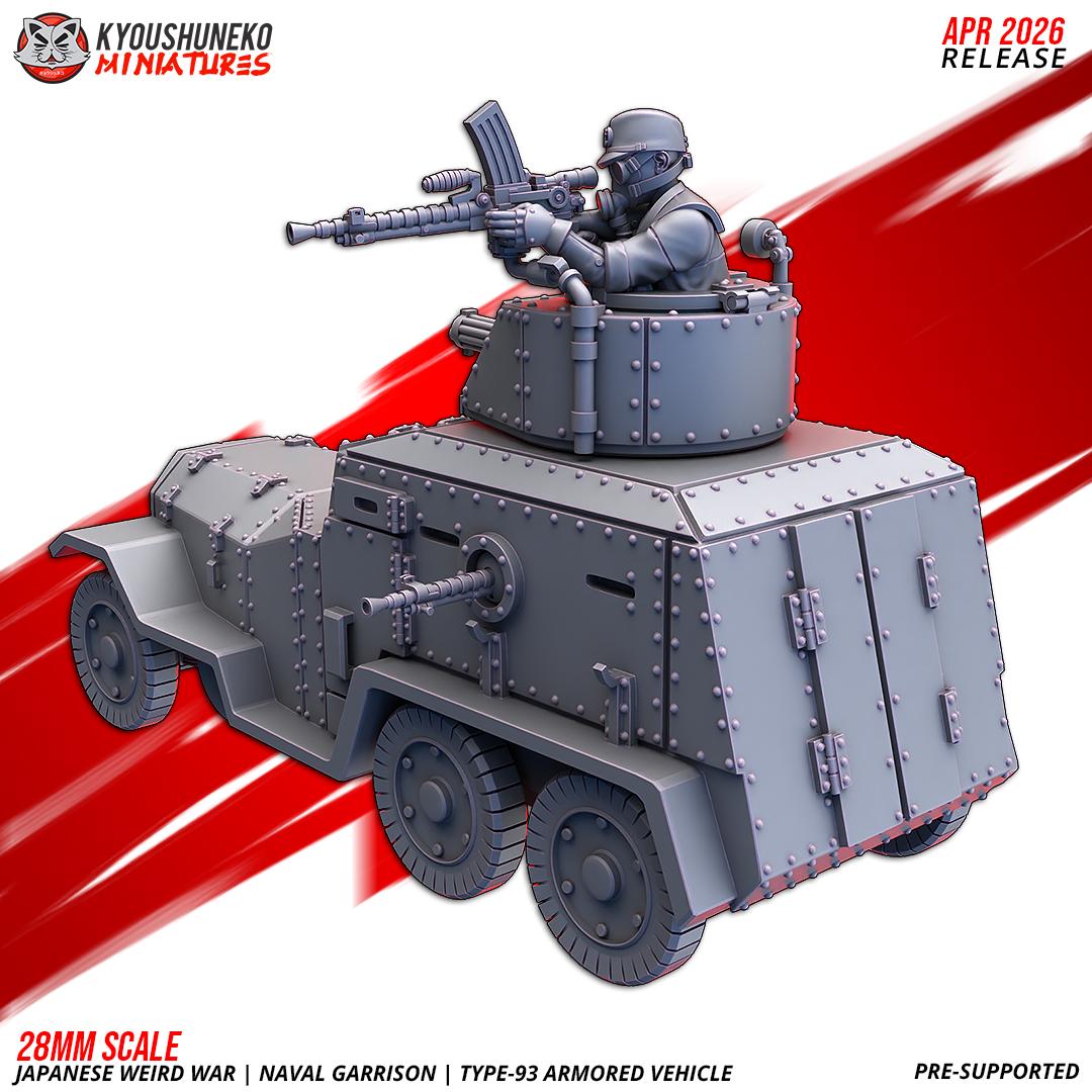 Weird World War II Japanese Naval Garrison Type 93 Armoured Vehicle